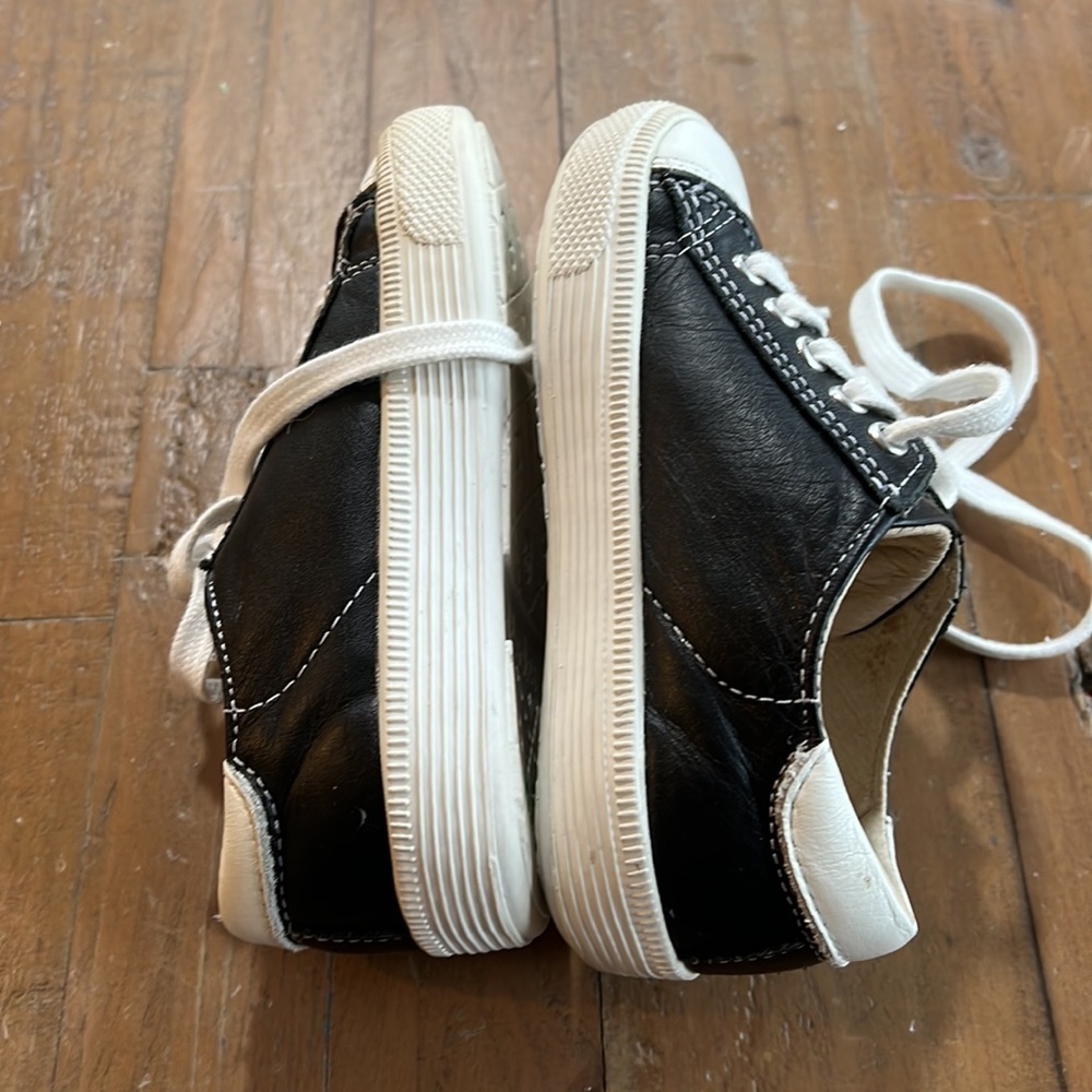 Old soles black leather sneakers - Picture 3 of 11